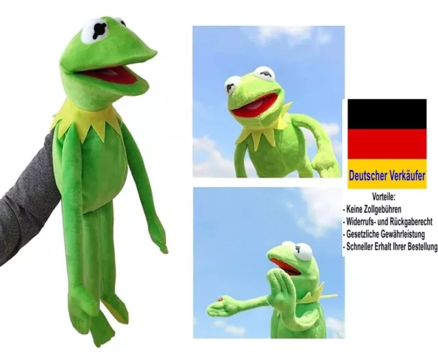 C24 - Kermit der Frosch Plüsch Handpuppe Figur 60 cm Gross Puppe Muppet Show