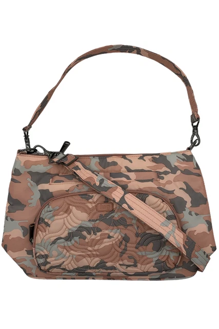 Lug RFID Shoulder Bag with 2 Straps Samba Pop XL Camo Rose