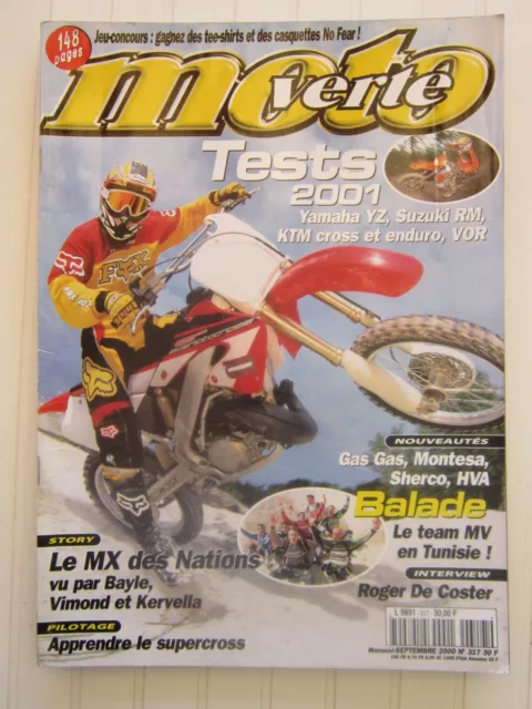 Moto Verte N° 317/Yam Yz,Suzuki Rm,Ktm ,Vor/Gas Gas , Montesa, Sherco, Hva