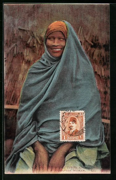 CPA Jeune Femme Soudanaise