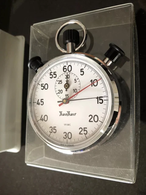 NEW OLD STOCK Hanhart Ref 135.0101-00 double hand timer with trail hand ...