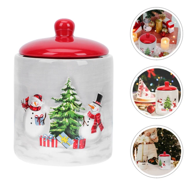 Weihnachtsbonbonglas Teebehälter Süßigkeiten-Behälter Weihnachten