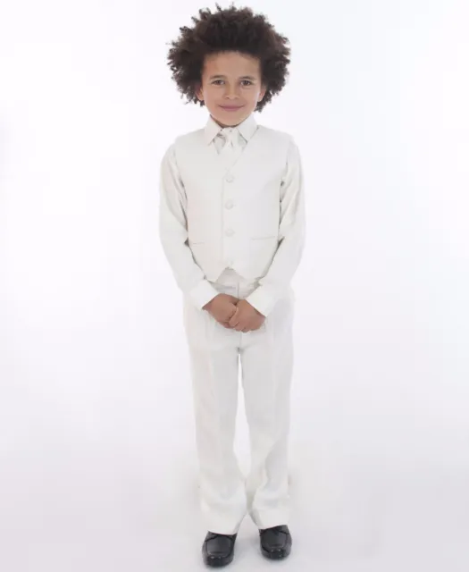 Boys Suits All Cream 4 Piece Suit Christening Wedding Page Boy Baby Formal Smart