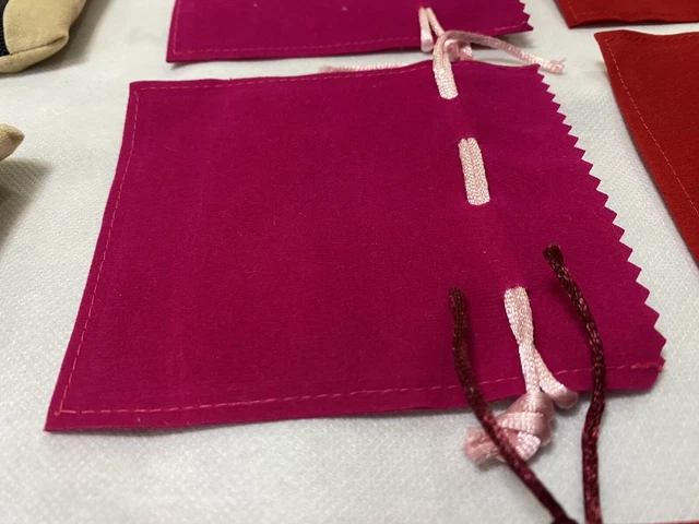 Wholesale Accessories Velvet Jewellery Pouches Bulk Lot 1000 pcs