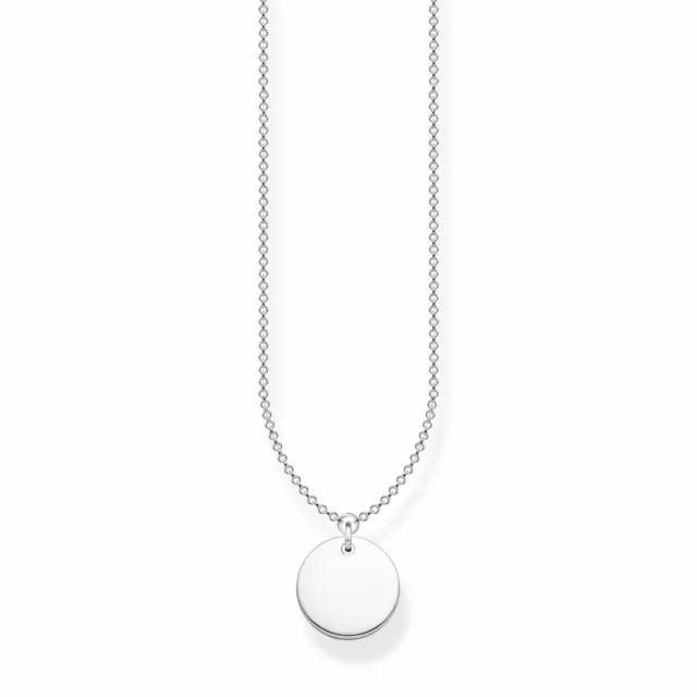 THOMAS SABO Kette mit Coin silber, 925 Sterlingsilber, KE1958-001-21-L45V