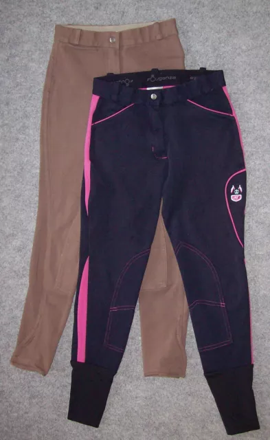 LOT de 2 Pantalons Equitation FEMME Taille 36, Fouganza  - (LPEF_115)