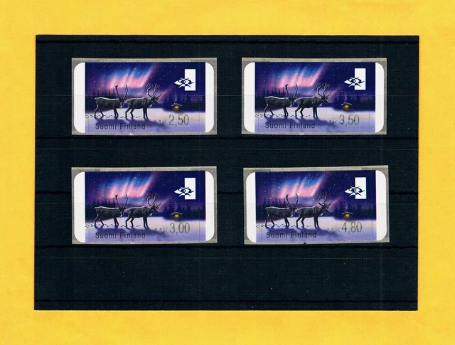 ! ATM-Tastensatz selbstklebend "Rentier" 2,50+3,00+3,50+4,80 MK nur kurz ** 2000