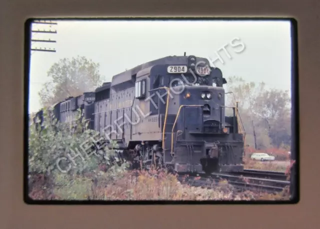 Original '76 Ektachrome Slide NW Norfolk Western 2904 action New Haven, IN  37E3
