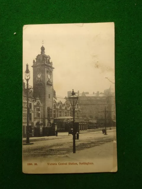 Victoria Central Station Nottingham Postcard Posted 1903