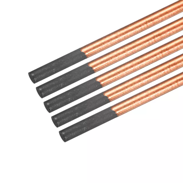 Copper Coated Gouging Carbon Electrode Rods, 6mm/0.23 Inch, 355mm/14-inch, 5pcs