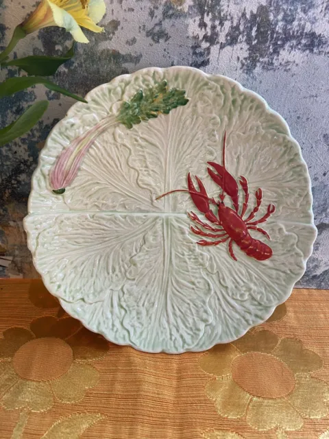 Vintage Lobster Salad Plate, Carlton Ware, Green
