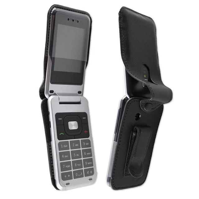 Étui Ceinture En Cuir Pour Téléphone Doro 1880/1881/5860 - Marque Caseroxx - Noir - Neuf