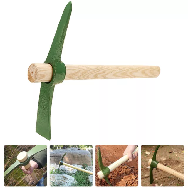 HOES FOR GARDENING Lawn Dethatcher Digging Pick Portable Tool Flowers ...