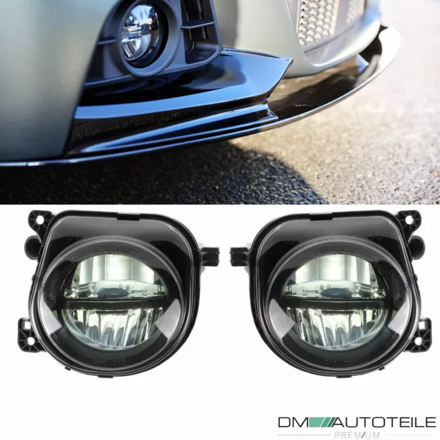 SET LED Nebelscheinwerfer Smoke Schwarz passend für BMW 5er F10 F11 F07 LCI 13> 2