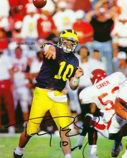 TOM BRADY - MICHIGAN Autographed Signed 8x10 Reprint Photo !!