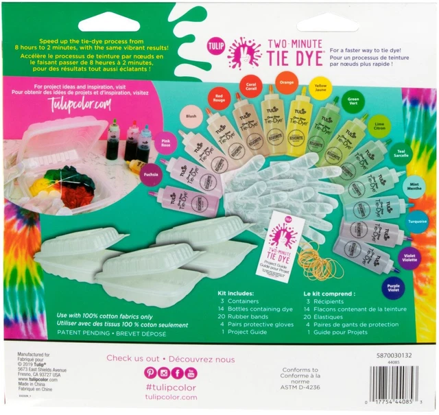 Kit colorante cravatta tulipani due minuti 14/Pkg - extra large -44085 3