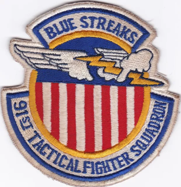 USAF 91st Tactical Fighter Squadron Patch N-17