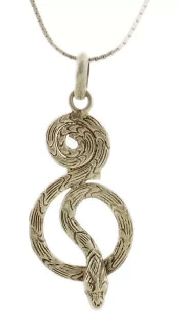 Anhänger Schlange Schmuckstück Tibet- Creation Einzigartiges Silver Tibetan