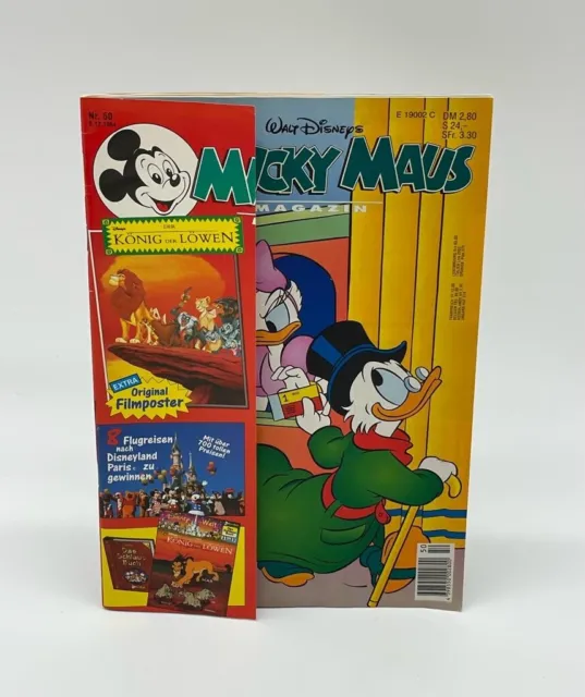 Micky Maus Heft / Heft Nr. 50 | Dezember 1994 [mit Extra] / Magazin Heft