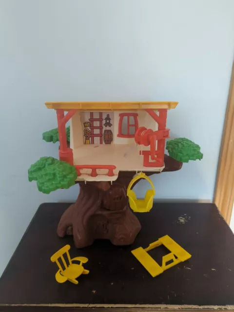 Vintage 1974 Hasbro Weeble Wobbles Treehouse