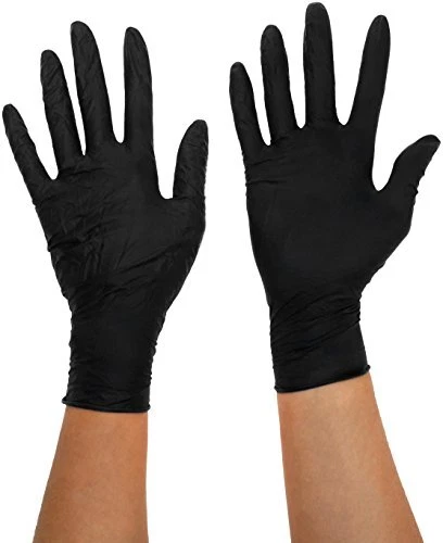 Size X-Large Black Mamba Nitrile Gloves