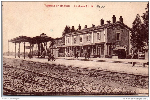 58 TAMNAY EN BAZOIS - la gare P.L.M