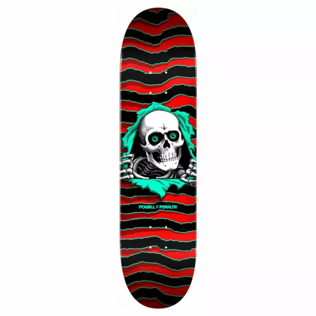 Tavola da Skateboard Pro Powell Peralta Ripper Black Red 7.73'' + Grip