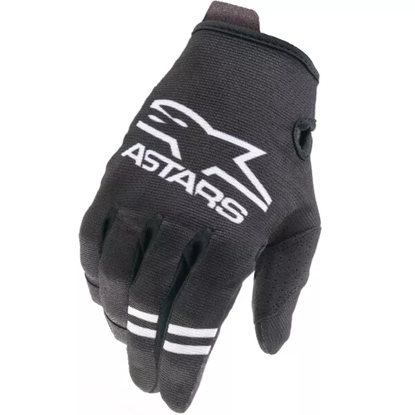 Jeunes Alpinestars Radar Motocross MX Gants - Noir Blanc