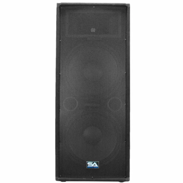 Seismic Audio Pair Dual 15" PA Band DJ PRO Audio Speakers 1400 Watts 3