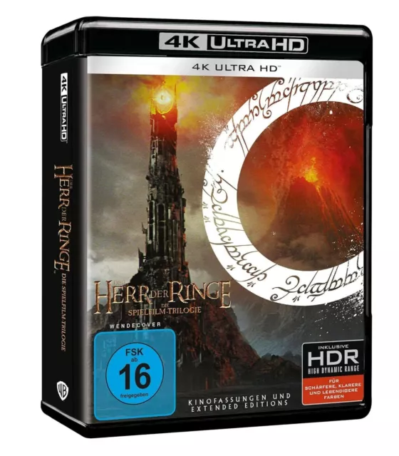 DER HERR DER RINGE: DIE SPIELFILM TRILOGIE, Extended  ( 9 x 4k Ultra HD )