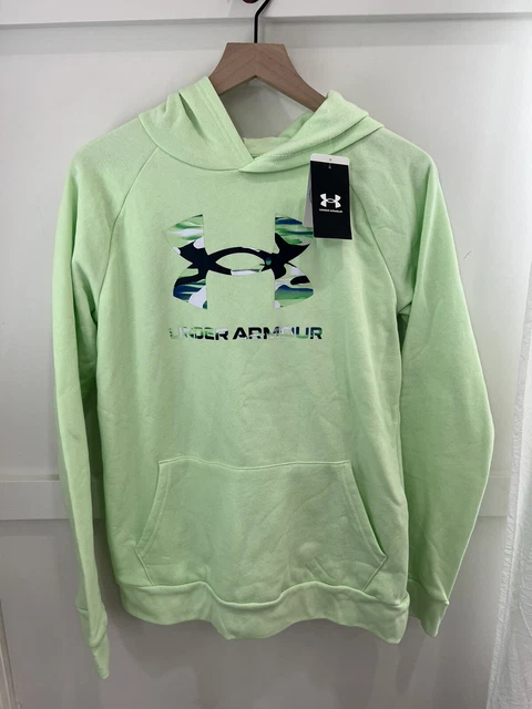 Under Armour Hoodie Boys Youth XL Green and Camo