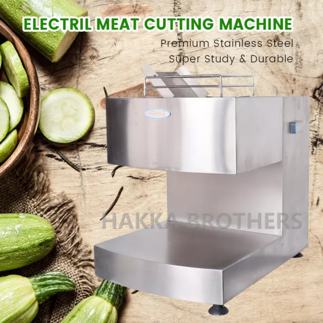 Hakka 250KG/H Commercial Meat Cutting Machine 750W Stainless Steel Cutter Slicer