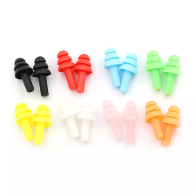 20pcs bouchons d'oreille en silicone anti-bruit bouchons d'oreille confortables