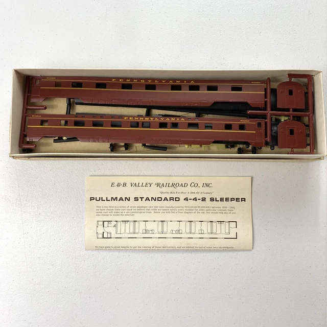 HO E & B Valley Railroad Model Train Kit Pennsylvania Pullman 442