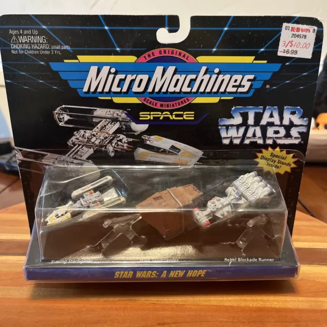 MICRO MACHINES STAR Wars Rebel Blockade Runner,Ywing,Sandcrawler 1994