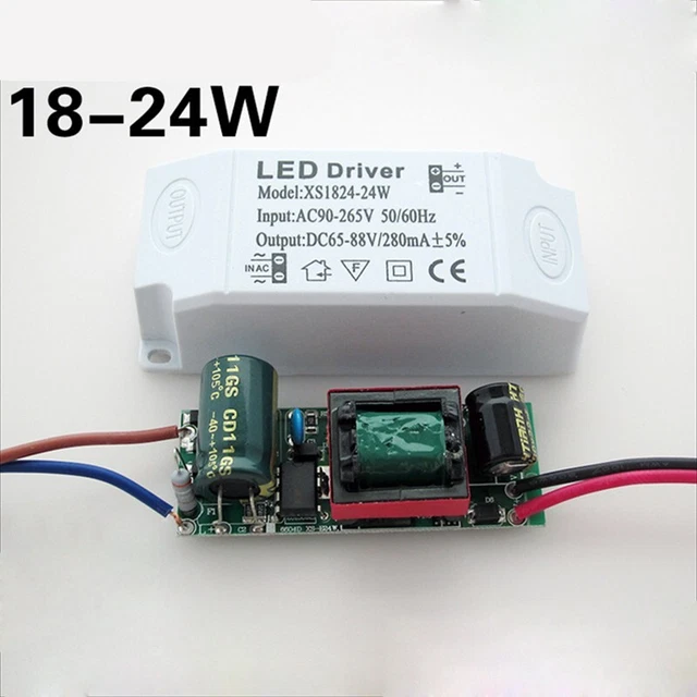 Driver LED 3W-36W 300mA DC 12V/24V &ndash; Alimentatore Per Lampade LED G4, Interno, Certificato CE