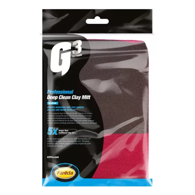 Re-usable G3 Professional Deep Clean Clay Mitt Detailing Polishing Valeting Car