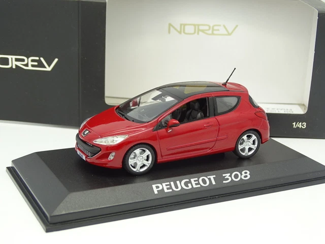 Ancienne Miniature Peugeot 104 4 Portes Rouge - Norev Jet-Car 1/43 - Collection Vintage Années 70