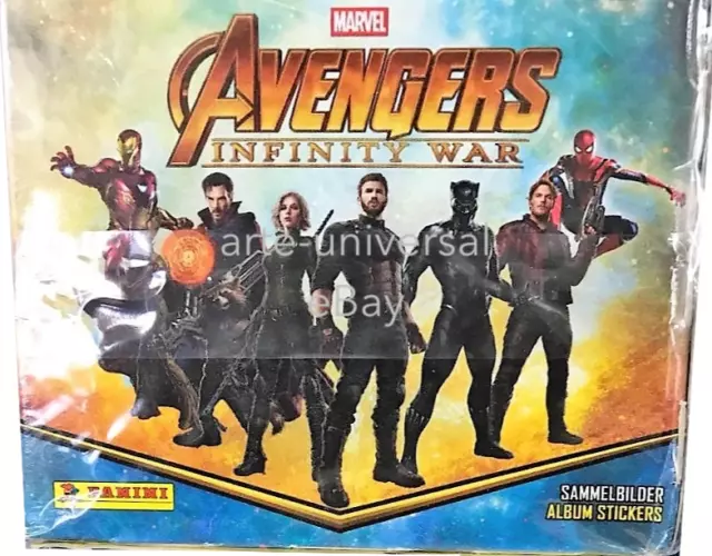 BOX (250 stickers Avengers Infinity War PANINI Sticker Collection MARVEL Studios