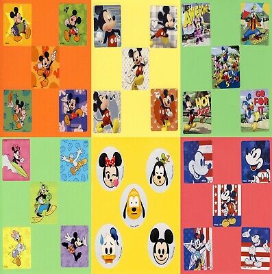 30 Mickey Mouse Assorted - Large Stickers - Donald Duck, Pluto, Minnie - Disney