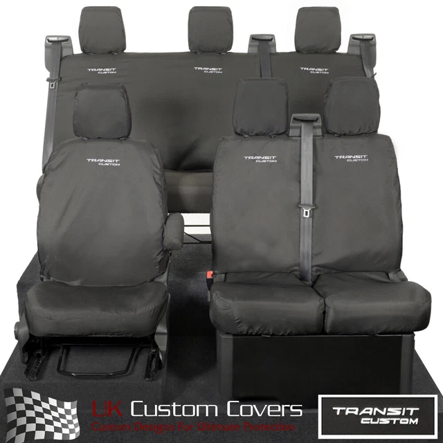 FORD TRANSIT CUSTOM Phev 2022+ All Seat Covers & Transit Custom Logo