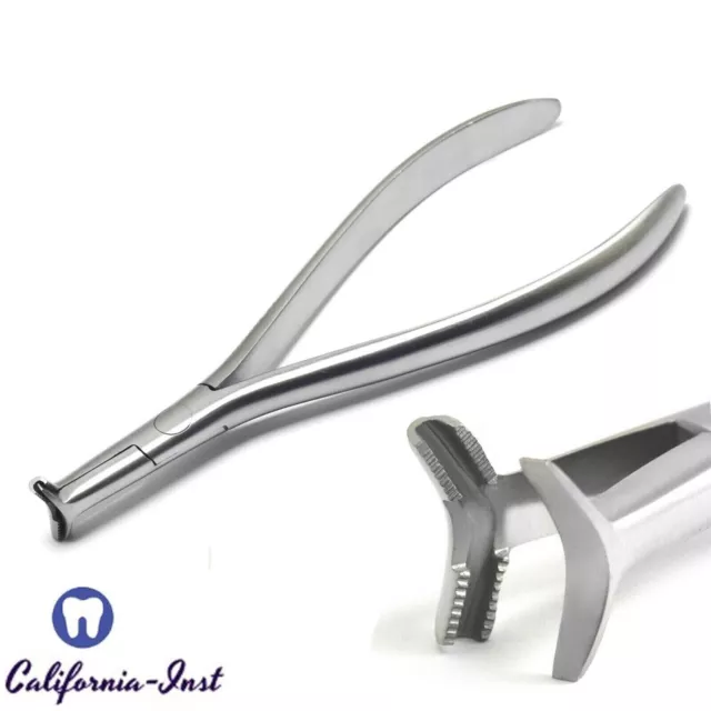 Orthodontic HammerHead Plier Serrated Niti Cinch Back Wire Bending Adjustment CE 2