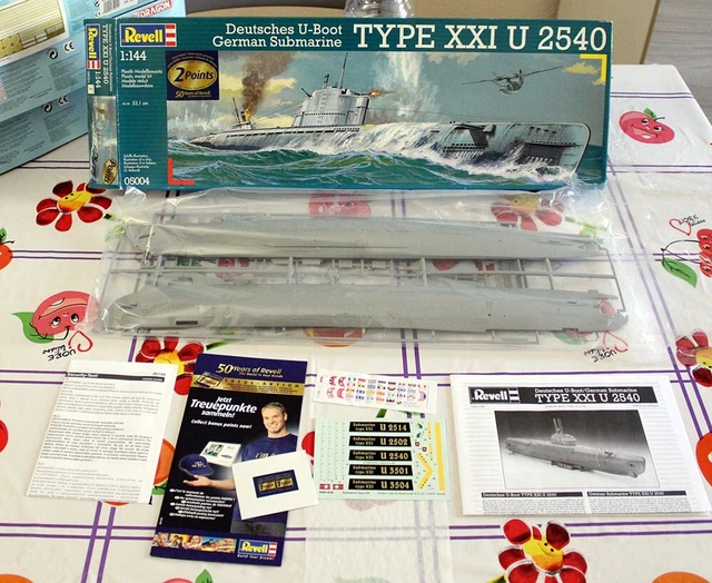RARO KIT 1/144 (Cm53,1) Sommergibile Tedesco UBoat Type Xxi By Revell