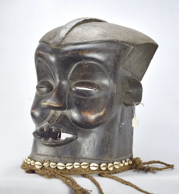 Beautiful large KUBA Wood Mask African art Congo Drc