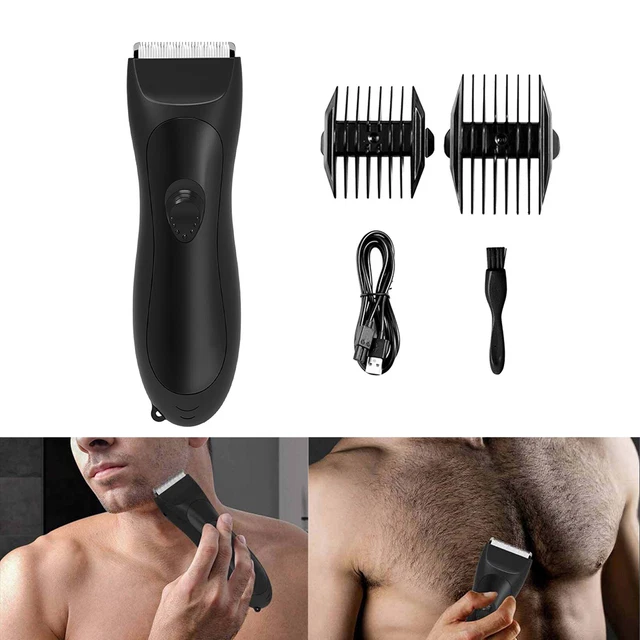 Electric Trimmer Men Hair Waterproof Groin BodyShaver Trim USB Charging meridian