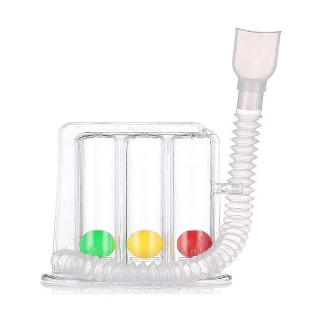 3 Balls Deep Breathing Exerciser Professional Lightweight Breathing Trainer