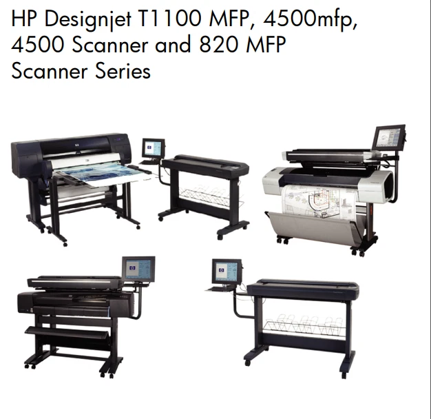 Designjet t1100MFP 4500MFP 4500 820MFP Scanner Service Manual PDF Download