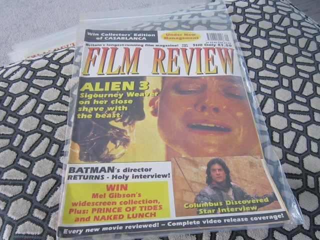 Vintage Film Review Magazine September 1992 Alien 3 Sigourney Weaver