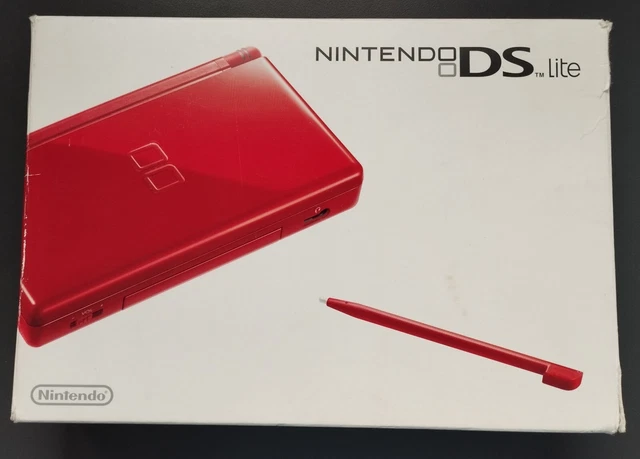 Nintendo DS Lite Rouge Écran HS + Boîte.