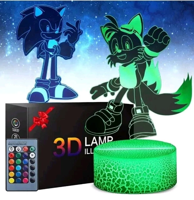Lampe 3D DEL Sonic The Hedgehog – Légende De Pixel